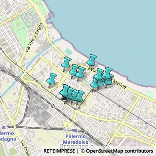 Mappa Via Miloro Santa, 90123 Palermo PA, Italia (0.36)