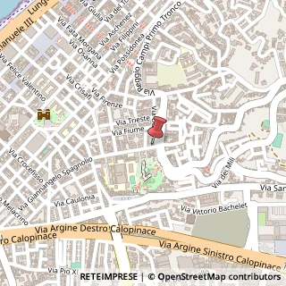 Mappa Via Generale Tomasini, 2, 89125 Reggio di Calabria, Reggio di Calabria (Calabria)