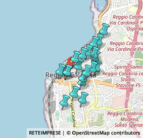 Mappa Via Ventuno Agosto, 89127 Reggio di Calabria RC, Italia (0.671)