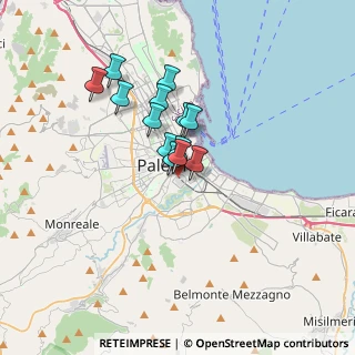 Mappa Piazza Nicola Leotta 1 Padiglione chirurgia, 90127 Palermo PA, Italia (2.64615)
