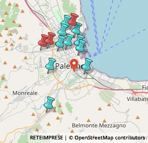 Mappa P.Za Leotta Nicola, 90127 Palermo PA, Italia (3.58462)