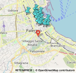 Mappa P.Za Leotta Nicola, 90127 Palermo PA, Italia (1.92063)