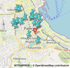 Mappa Piazza Nicola Leotta 1 Padiglione chirurgia, 90127 Palermo PA, Italia (1.92941)