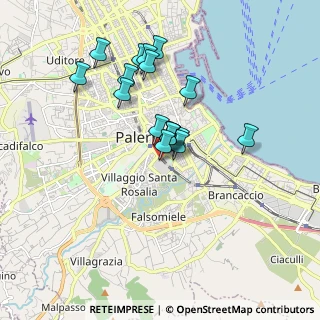 Mappa Piazza Nicola Leotta 1 Padiglione chirurgia, 90127 Palermo PA, Italia (1.61706)