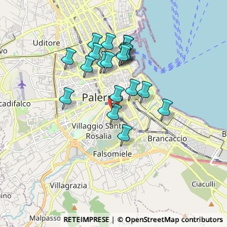 Mappa Piazza Nicola Leotta 1 Padiglione chirurgia, 90127 Palermo PA, Italia (1.8405)