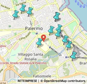 Mappa Piazza Nicola Leotta 1 Padiglione chirurgia, 90127 Palermo PA, Italia (1.14583)