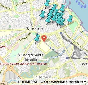 Mappa Piazza Nicola Leotta 1 Padiglione chirurgia, 90127 Palermo PA, Italia (1.18)