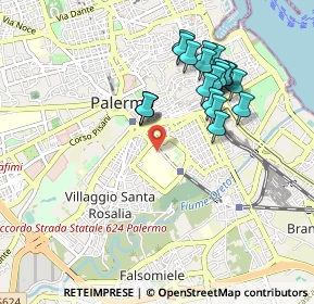 Mappa Piazza Nicola Leotta 1 Padiglione chirurgia, 90127 Palermo PA, Italia (0.981)