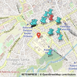 Mappa Piazza Nicola Leotta 1 Padiglione chirurgia, 90127 Palermo PA, Italia (0.509)