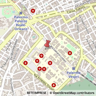 Mappa Piazza Leotta Nicola, 4, 90127 Palermo, Palermo (Sicilia)