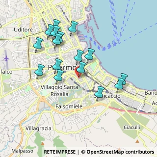 Mappa Via Palermo Gaspare, 90127 Palermo PA, Italia (2.09625)