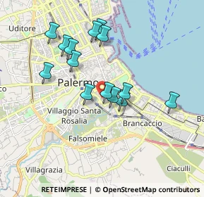 Mappa Via Palermo Gaspare, 90127 Palermo PA, Italia (1.82929)