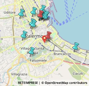Mappa Via Palermo Gaspare, 90127 Palermo PA, Italia (2.225)