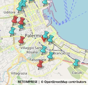 Mappa Via Palermo Gaspare, 90127 Palermo PA, Italia (2.80882)