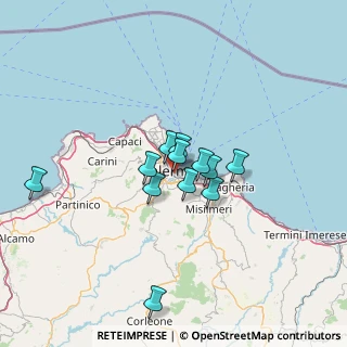 Mappa Via Palermo Gaspare, 90127 Palermo PA, Italia (10.78917)