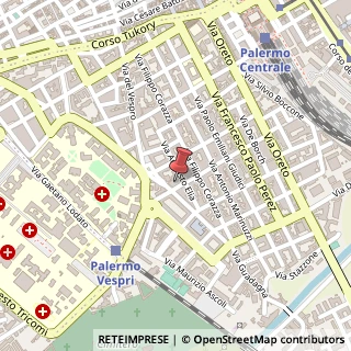 Mappa Via Mendola, 109, 90127 Palermo, Palermo (Sicilia)