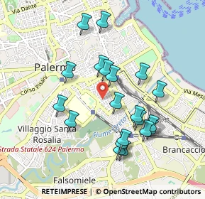 Mappa Via Palermo Gaspare, 90127 Palermo PA, Italia (0.9985)