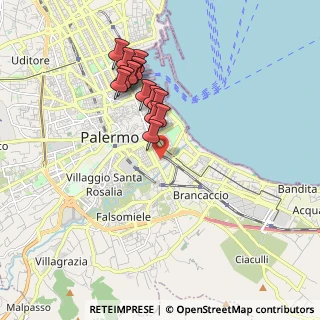 Mappa Via dei Decollati, 90124 Palermo PA, Italia (1.83929)