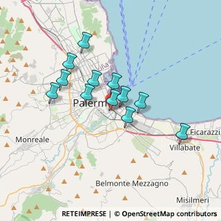 Mappa Via dei Decollati, 90124 Palermo PA, Italia (3.2175)