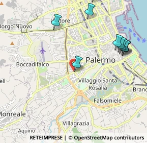 Mappa Via Villa di Napoli, 90129 Palermo PA, Italia (2.93909)