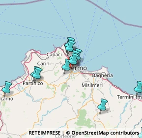 Mappa Via Villa di Napoli, 90129 Palermo PA, Italia (16.64692)