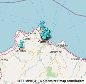 Mappa Via Villa di Napoli, 90129 Palermo PA, Italia (30.66933)