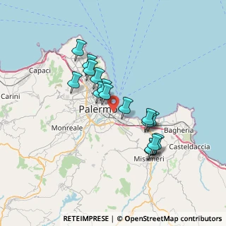Mappa 90123 Palermo PA, Italia (6.76625)