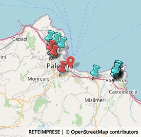 Mappa 90123 Palermo PA, Italia (8.606)