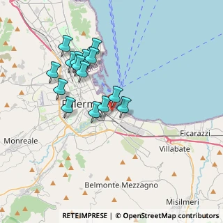 Mappa 90123 Palermo PA, Italia (3.74733)