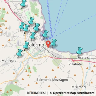 Mappa 90123 Palermo PA, Italia (4.88833)