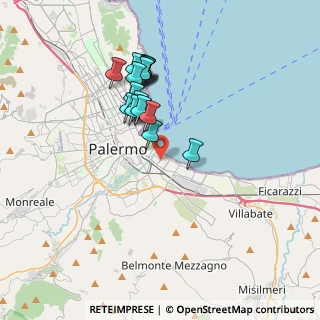 Mappa 90123 Palermo PA, Italia (3.4975)