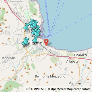 Mappa 90123 Palermo PA, Italia (3.93917)