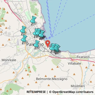 Mappa 90123 Palermo PA, Italia (3.01846)