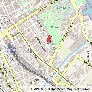 Mappa Via Ugo Antonio, 107/A, 90123 Palermo, Palermo (Sicilia)
