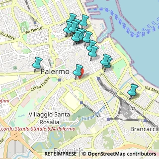Mappa Via Perni Francesco Maggiore, 90127 Palermo PA, Italia (1.1245)