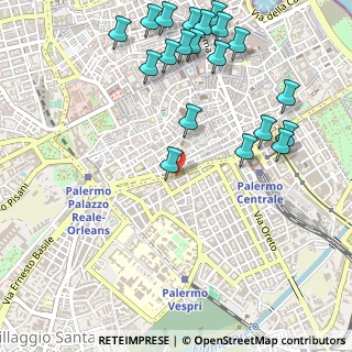 Mappa Via Perni Francesco Maggiore, 90127 Palermo PA, Italia (0.7355)