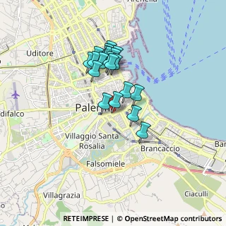 Mappa Via Perni Francesco Maggiore, 90127 Palermo PA, Italia (1.535)