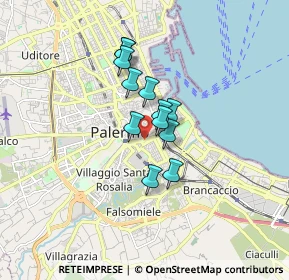 Mappa Via Perni Francesco Maggiore, 90127 Palermo PA, Italia (1.23333)
