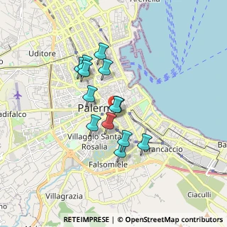 Mappa Corso Tukory, 90143 Palermo PA, Italia (1.50615)