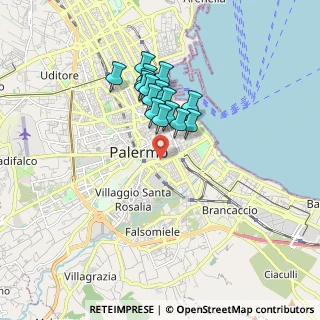 Mappa Corso Tukory, 90143 Palermo PA, Italia (1.50625)