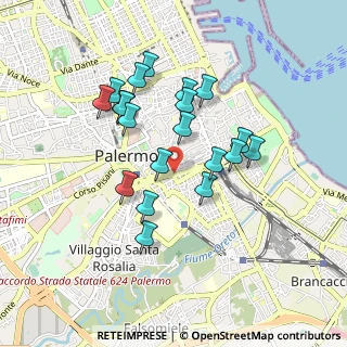 Mappa Corso Tukory, 90143 Palermo PA, Italia (0.89)