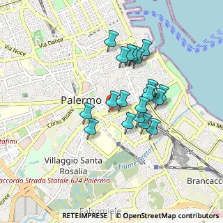 Mappa Corso Tukory, 90143 Palermo PA, Italia (0.8095)