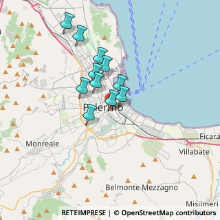 Mappa Corso Tukory, 90143 Palermo PA, Italia (2.99818)