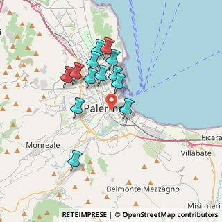 Mappa Corso Tukory, 90143 Palermo PA, Italia (3.39692)