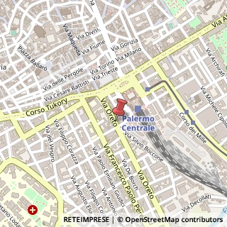 Mappa Via Oreto, 70, 90127 Palermo, Palermo (Sicilia)