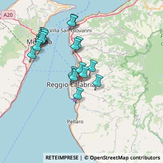 Mappa Postorino, 89126 Reggio di Calabria RC, Italia (8.1235)