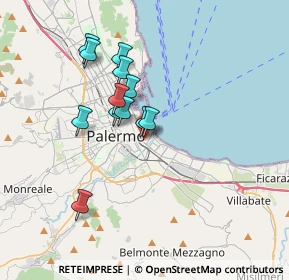 Mappa Via Michele Cipolla, 90100 Palermo PA, Italia (3.2025)