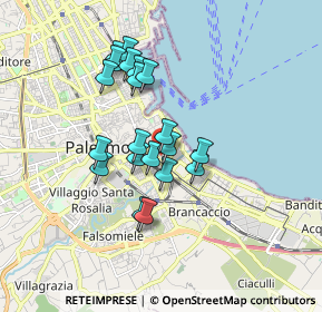 Mappa Via Michele Cipolla, 90100 Palermo PA, Italia (1.5725)