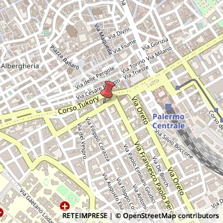 Mappa Via Carlo Pisacane,  5, 90127 Palermo, Palermo (Sicilia)