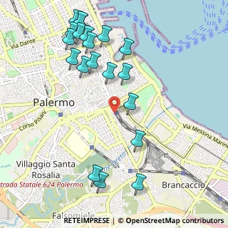 Mappa Piazza Francesco Cupani, 90127 Palermo PA, Italia (1.354)
